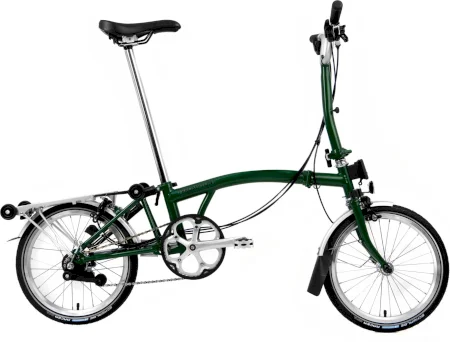 Brompton C Line Explore Folding Bike With Rack Mid 2023