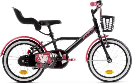 Btwin 900 Kids 16 Inch Bike 4 6 Years Spy Hero Girl 2024