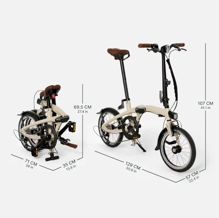 Btwin Ultra Compact Folding Bike Fold Light 1 Second 2024