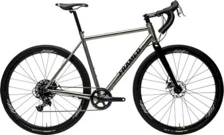 Framed Basswood Titanium Gravel Bike With Carbon Wheels 2022