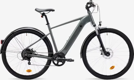 Rockrider High Frame Electric Hybrid Bike E Actv 100 2024