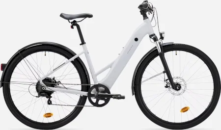 Rockrider Low Frame Electric Hybrid Bike E Actv 100 2024