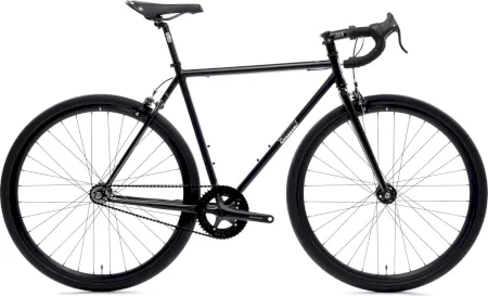 Statebicycleco 4130 Matte Black Mirror Fixed Gear Single Speed 2023