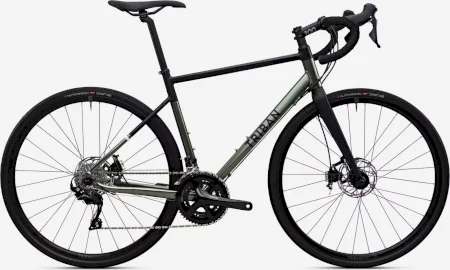 Triban Gravel Bike Rc520 Shimano 105 Khakitwo Tone Black 2024